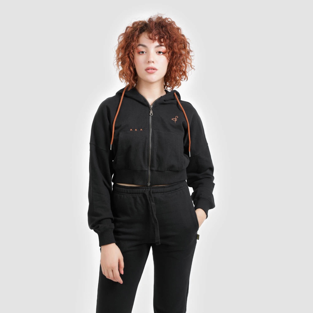 Hoodie zippé femme outlet